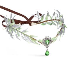 PRICES MAY VARY. Exquisite Design: This original and fashionable leaf elf crown features an amazing V-shaped design, making it look elegant and unique. The shape design of the V-shaped pendant complements the posture of the willow leaves, with two sparkling main rhinestones shining brightly, allowing you to fully showcase the beauty of a princess. High Quality Material: The metal part of this flower headpiece is made of copper wire material, and the willow leaves are handmade using winding techn Elf Circlet, Arabian Nights Theme Party, Fairy Flower Crown, Elf Crown, Arabian Nights Theme, Willow Leaves, Woodland Elf, Elf Cosplay, Leaf Headpiece