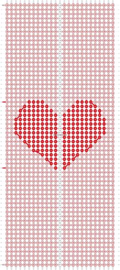 an image of two red hearts in the middle of a white background with dots on it