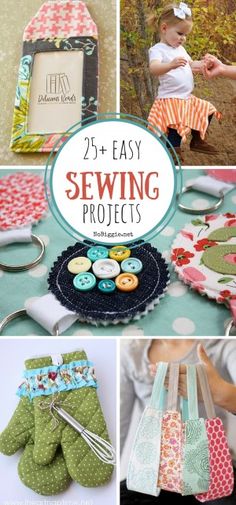 sewing projects with the title 25 easy sewing projects