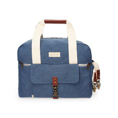 Birdling Bags | Venture From the Nest | Weekender Blue Duffle Bag For Overnight Trips, Blue Travel Bag With Zipper For Overnight Trips, Blue Duffle Bag For Overnight Trips With Zipper Closure, Blue Duffle Bag For Overnight Trips With Zipper, Blue Duffle Bag With Zipper For Overnight Trips, Travel Diaper Bag With Zipper Pocket, Blue Travel Briefcase, Practical Travel Bag With Zipper Pocket For Weekend Trips, Functional Travel Luggage With Zipper Pocket