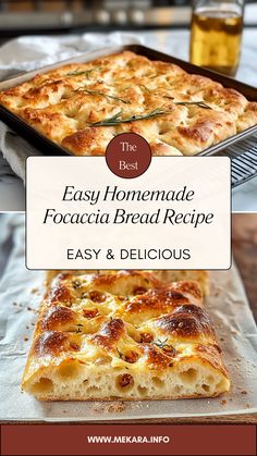 the best homemade focaccia bread recipe easy and delicious