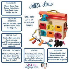 Slp Organization Speech Room, Critter Clinic Speech Therapy, Aac Activities Speech Therapy, Speech Delay Toddler, Speech Therapy Classroom, Basic Concepts Speech Therapy, Speech Therapy Activities Elementary, Slp Office, Early Intervention Activities