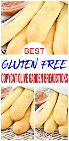 copycat Olive Garden breadsticks with dipping sauce on side Gf Copycat Recipes, Copycat Olive Garden Breadsticks Gluten Free, Gluten Free Cheese Bread Sticks, Gluten Free Garlic Breadsticks, Gluten Free Breadsticks Easy, Gluten Free Bread Sticks Easy, Gluten Free Olive Garden Breadsticks, Gluten Free Dinner Recipes For Two, Gluten Free Snacks Homemade