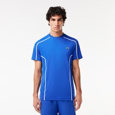 Give it your all on any court in this technical piqué T-shirt. Featuring a sporty cut and moisture-wicking Ultra-Dry technology for comfort and ease in all circumstances. So you can focus on the game. Sporty Blue Tennis Tops, Blue Sporty Tops For Tennis, Sporty Tennis Tops For Sports Season, Blue Short Sleeve Tennis Top, Athleisure Short Sleeve Tennis T-shirt, Short Sleeve Athleisure Tennis T-shirt, Moisture-wicking Short Sleeve Tennis Top, Moisture-wicking Tennis Sportswear Tops, Moisture-wicking Tennis Tops