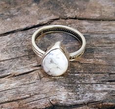 White Turquoise Ring, Howlite Jewelry, Howlite Ring, White Howlite Ring, Rear stone ring, Gifts for her, Solid Silver Ring, Designer Jewelry, Statement ring, Wedding Ring, Water Drop Stone ring, White Marble ring, White Stone Jewelry, Anniversary Gifts, Boho Ring, Hippie Jewelry, One of a kind ring, Minimalist Jewelry, bohemian jewelry, White Marble Ring, Handcrafted Ring, Silver Ring, Handmade ring, Wedding gifts, Valentines days gifts, Boho statement ring, One of a kind ring, White stone ring, White Teardrop Sterling Silver Rings, White Gemstone Teardrop Ring, White Teardrop Gemstone Ring, Untreated Teardrop Silver Ring, Silver Stackable Teardrop Rings, Silver Teardrop Stackable Rings, Adjustable White Teardrop Rings, White Natural Stones Promise Ring, White Natural Stone Promise Ring