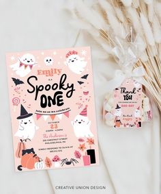 a halloween themed party with spooky one candy bar wrappers and some marshmallows