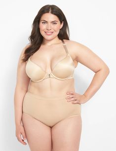 Available in Plus Size. An everyday cotton brief with a sexy, high-leg cut.          FIT:          High-Leg Brief. Comfy, full coverage with a high-cut leg that lengthens for a flattering fit.  Sits just above the belly button  Higher cut leg                  FEATURES:                  Elastic waistband                     FABRIC:          Easy, everyday comfort stretch Cotton    Cotton blend gives all-day, breathable comfort with the perfect amount of stretch that stays put and moves with you. Real Bodies, Plus Size Bra, Def Leppard, Plunge Bra, Vintage Lingerie, Bras And Panties, Lace Back, High Leg, Lace Bra