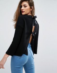 Discover Fashion Online Ripped Sweater, Bodycon Tops, Outfits 2017, Bow Back, Trending Today, Latest Clothes, Sewing Inspiration, Latest Fashion Clothes, Latest Fashion Trends