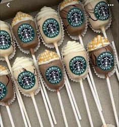 starbucks coffee cake pops are in a box