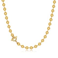 PRICES MAY VARY. Chain Necklace Size: 10mm hollow ball chain necklace length: 18 inches. Classic chain necklace gives any outfit an element of timeless chic! Crafted in 14K gold filled beads. Featuring a lightweight design of large spheres connected on a chain and held by a toggle. 14k gold plated minimalist necklace consists of gold beaded. It’s a great layering item, or perfect by itself! Hypoallergenic Material - The chunky thick chain choker necklace use a T-Clasp, are plated with high quali Statement Pearl Necklace, Gold Beads Necklace, Elegant Pearl Jewelry, Necklaces Statement, Pearl Jewelry Gift, Beads Choker, Pearl Strands Necklace, Pearl Statement Necklace, Timeless Chic