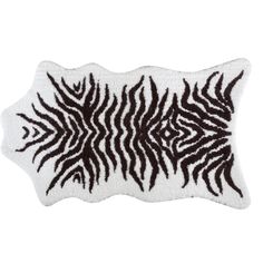 Graccioza-Montain-Zebra-Bath-Rug-White Dog Bed Storage, White Bath Rugs, Mountain Zebra, Zebra Rug, Rug Tufting, Dog Pet Beds, Bath Linens, Fine Linens, Animal Skin