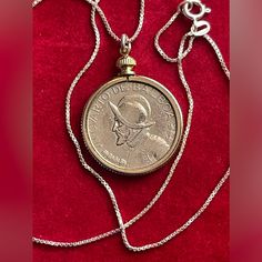 Panama Coin Pendant Necklace Repblica De Panama Coin Genuinely Coin Circulated Condition The Sterling Necklace Is 20” Long Gold Coin Jewelry, Coin Pendant Necklace, Sterling Necklaces, Coin Jewelry, Gold Coins, Coin Pendant, Womens Jewelry Necklace, Silver Gold, Jewelry Necklaces