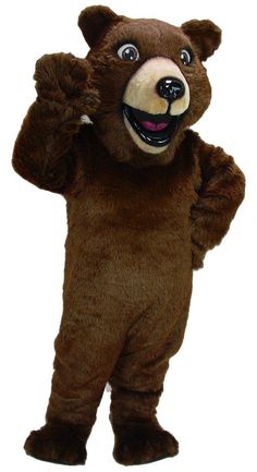 41032 Happy Grizzly Mascot Costume Teddy Bear Costume, Bear Mascot, Bear Costume, Sports Day, Natural Latex, Grizzly Bear, Costume Shop, Brown Bear, Mascot Costumes