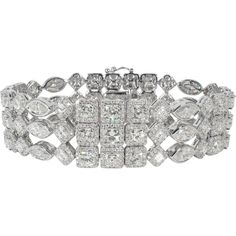 Ninacci 18K White Gold Multi-Row Halo Bracelet with 30.56 Carats Diamonds Halo Bracelet, Halo Effect, Designer Bracelet, Marquise Diamond, The Drama, Fine Jewelry Collection, Bracelet Designs, Timeless Beauty, Diamond Bracelet