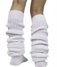 White Thick Casual Socks, Casual Thick White Socks, Casual One-size Socks, Casual Socks, One Size, Casual Solid Color Socks One Size, Trendy Thick Warm Socks, Casual One Size Acrylic Socks, Comfortable One Size Knee-high Socks, Comfortable Knee-high Socks One Size