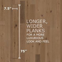 the width of a wooden floor is shown