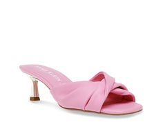 Anne Klein Laila Sandal - Free Shipping | DSW Pink Sandals Heels, Trending Handbags, Elevated Style, Sandal Heels, Trending Sneakers, Summer Events, 90 Degrees, Kitten Heel, Kids Bags