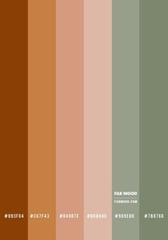 the color palette is brown and green