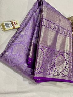 Lavender Colour Pattu Saree, Lavender Half Saree, Purple Saree Blouse Combination, Lavender Colour Saree, Lavender Saree, Golden Blouse Designs, Saree Colours