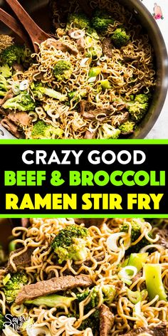 this is an image of beef and broccoli ramen stir fry