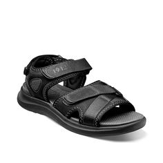 Nunn Bush-Rio Vista River Sandal Highlight a summer look with the Rio Vista River sandal from Nunn Bush. The cushioned and contoured footbed cups your steps while the classic design pairs well with favorite ensembles. Al Fresco Dinner, Mens Slide Sandals, Mens Slides, Black Leather Sandals, Summer Staples, Mens Sandals, Synthetic Leather, Kids Bags, Strap Sandals