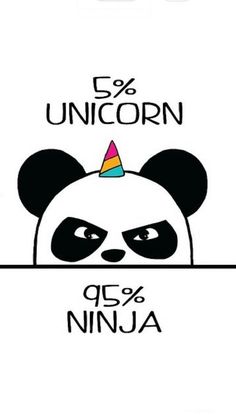 a panda bear with a unicorn hat on it's head and the words, 25 %