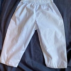 Nwot - Excellent Condition Blue Playwear Pants With Elastic Waistband, Blue Pants With Elastic Waistband For Playwear, White Cotton Playtime Bottoms, White Cotton Bottoms For Playtime, Blue Bottoms With Pockets For Playtime, White Cotton Bottoms For Playwear, Boys Bottoms, Boy Blue, Blue Pants