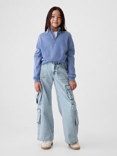 Authentic, no-stretch denim baggy jeans.  Button at center front Kids Tillys Jeans, Cheap Urban Jeans With Multiple Pockets, Cheap Cotton Jeans For Playtime, Cheap Denim Jeans For Playtime, Boyfriend Jeans Kids, Kids Baggy Cargo Pants, Where To Buy Baggy Jeans For Kids, Cheap Denim Blue Utility Jeans, Cheap Utility Denim Blue Jeans