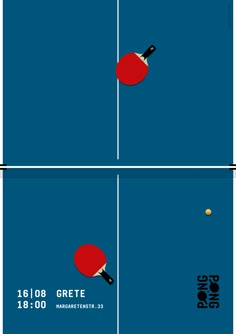 two ping pong paddles hitting each other