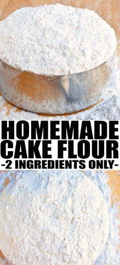 Learn how to make homemade CAKE FLOUR recipe with 2 ingredients. This quick and easy cake flour substitute is cheaper than buying it at stores and great in desserts, especially cakes and cupcakes. From cakewhiz.com #baking #bakinghacks #cakeflour #cake #bakingtips #CevicheCrafting Homemade Cake Flour, Cake Flour Recipe, Cake Flour Substitute, Keto Cupcakes, Flour Substitute