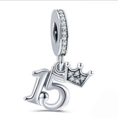 Birthday charms 925 silver 🤍 15th birthday gift  Create your own unique charm bracelet with the array of charms available in my shop  All our charms are compatible with pandora charm bracelet 🌸 As always thanks for viewing  Sent via royal mail White Charm Bracelet For Birthday, White Gold Charm Bracelet For Anniversary, Silver Charm Bracelet For Anniversary, Silver Charms Jewelry For Birthday Gift, Silver Charms For Birthday And Mother's Day, Sterling Silver White Charm Bracelet For Birthday, Elegant Silver Charm Bracelet For Birthday, Silver Dangling Charms For Mother's Day, Personalized Silver Jewelry For Sweet 16