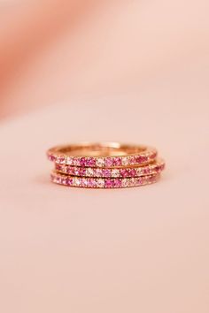 Pink rings Pink Barbie, Eternity Band Ring, Cz Ring, Sugar And Spice, Eternity Band, Bring Back, The Pink, Band Ring, Final Sale