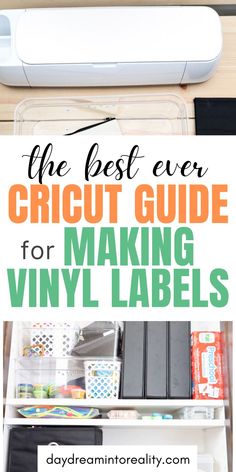 the best ever cricut guide for making vinyl labels