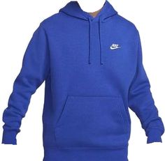 Nike Sportswear Club Fleece, Nike Sportswear, Pullover Hoodie, Nike, Blue