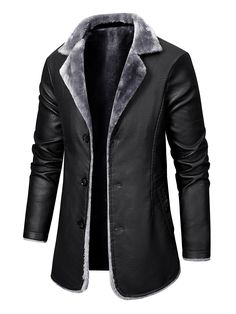 Faster shipping. Better service Long Suit Jacket, Jackets Men Fashion, Trench Coat Black, Nightwing, Fantasy Clothing, Casual Fit, Leather Jacket Men, Trench Coats, Casual Fits