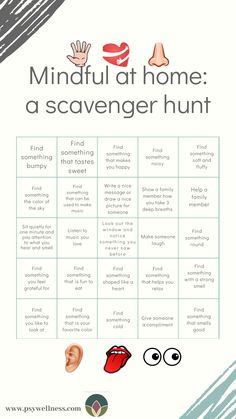 the mindful at home scavenger hunt