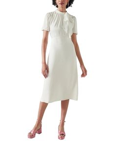 Color/Pattern: Ivory Approximately 111Cm From Shoulder To Hem Please Note: Size Selections Are Uk. For Us Conversions, Please Reference The Size Chart. Design Details: A Beautiful New Occasion Dress In The Royal Ascot Collection, Kline Is All About Modern Femininity For Those Dressing Up Moments. Crafted From A Soft And Silky Ivory Crepe, It Has A Round Pleated Neckline With Side Tie Detail, Gently Puffed Shoulders With Short Sleeves, Keyhole Detail To The Back, A Nipped Waist And A Floaty, Midi Size Chart Design, Pleated Neckline, Lk Bennett, Royal Ascot, Midi Length Skirts, Dress 16, Occasion Dresses, Dressing Up, Day Dresses