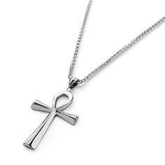 * Stainless steel 
 * Nickel tested
 * Ankh Pendant 
 * Lobster clasp Ankh Egyptian, Egyptian Cross, Ankh Necklace, Curb Chain Necklace, Universal Gift, Jewelry For Men, Ancient Symbols, Men's Necklace, Curb Chain