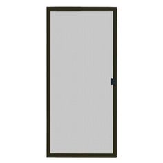 an open door on a white background with black trimmings and a brown frame