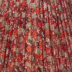 Handmade from one-of-a-kind, vintage silk sari fabric. Sari Fabric, Silk Sari, Red Silk, Vintage Silk, Silk, Floral, Red, Fabric