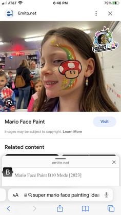 Mario Themed Face Paint, Super Mario Face Paint Easy, Mario And Luigi Face Paint, Super Mario Face Paint, Mario Face Paint, Mario Face, Paint Makeup, Glitter Bar