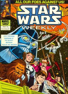 the cover to star wars weekly comic book, featuring chew - o - wees