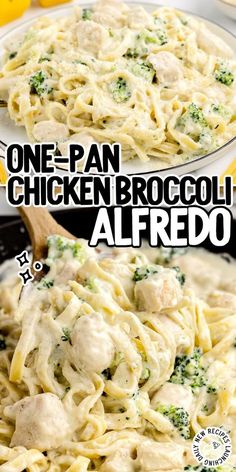 one pan chicken broccoli alfredo is an easy and delicious dinner