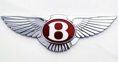 the bentley logo is shown on a white background