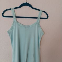 Pretty Lace Trim Tank V-Neck Tank. Perfect Condition. Never Worn. Spring Blue Scoop Neck Camisole, Blue Fitted Camisole With Scoop Neck, Blue Scoop Neck Tank Top For Spring, Blue Scoop Neck Summer Camisole, Blue Scoop Neck Camisole For Summer, Gap Seamless Summer Tops, Blue V-neck Camisole For Loungewear, Blue Seamless Camisole For Spring, Light Blue Seamless Tank Top For Spring