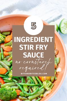 Looking for a stir fry sauce with no cornstarch? This 5-ingredient easy stir fry sauce is one of my go-to weeknight dinners. Homemade Stir Fry Sauce Healthy, Stir Fry Sauce Without Cornstarch, Vegetable Stir Fry Sauce, Healthy Stir Fry Sauce, Easy Stir Fry Sauce, Stir Fry Spices, Chicken Stir Fry Sauce