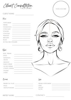 This make-up face chart has been designed for all pro make-up artists and beauty enthusiasts who would like to use them for clients when booked for a bridal make-up trial or prepping/designing for an upcoming event or merely just to practice on. This product is a digital product which is printable and can be edited on Canva where you can make it your own: - Add your company logo - Play around with colours - Play around with different fonts Makeup Practice Mask, Mac Makeup Face Charts, Eye Makeup Template Face Charts, Natural Makeup Template, Blank Face Chart, Makeup Placement Face, Makeup Placement, Artist Career, Paper Makeup