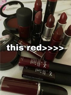 Dark Cherry Lip Gloss, Dark Cherry Lipstick, Dark Cherry Lips, Dark Red Things, Dark Cherry Makeup, Dark Hair Red Lips, Dark Couqutte, Dark Red Lip Gloss, Cherry Red Makeup