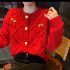 Información del Producto:


 Material: tejido


 Aplicable a: Damas


 Longitud de la manga: quinta manga


 Color: blanquecino, rojo, negro




 Información de tallas:


 Talla: S, M, L, XL, 2XL


 


Lista de embalaje:



 Abrigo de mujer * 1 Casual Red Winter Cardigan, Casual Red Knit Outerwear, Red Acrylic Outerwear For Winter, One Size Red Winter Cardigan, Red Cozy Acrylic Outerwear, Red Knit Long Sleeve Outerwear, Trendy Red Knitted Outerwear, Red Acrylic Outerwear For Fall, Red Knitted Outerwear