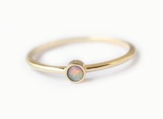 Opal Ring, 14k Gold Ring Non Diamond Engagement Rings, Opal Ring Vintage, Opal Solitaire Ring, Australian Opal Ring, Blue Gemstone Rings, Opal Band, Minimalist Engagement Ring, Moonstone Engagement, Opal Ring Gold